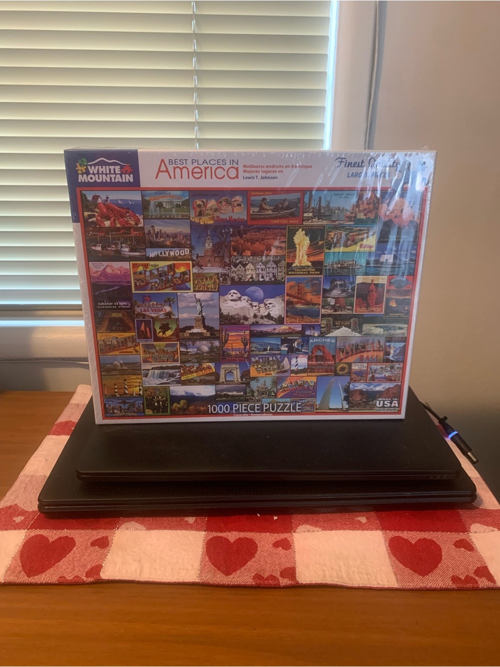 White Mountain Multi-Color 'Best Places in America' Collage Puzzle